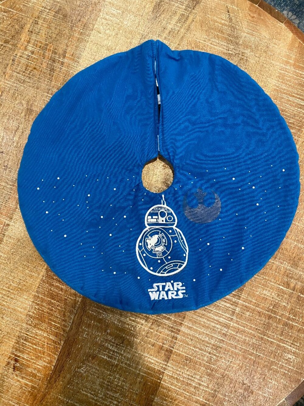 Star Wars BB-8 Christmas Tree Skirt Blue Starfield Rebel Alliance 17" Round